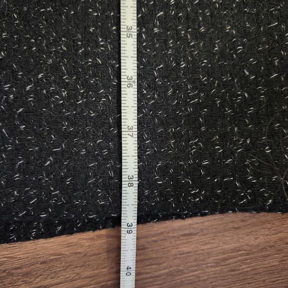 David Benjamin Collection Wool Coat 8 Black Classic Timeless Quiet Luxury Fall - Picture 8 of 9